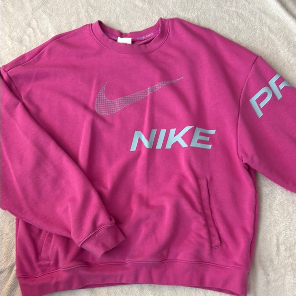 Nike Fuchsia Sweatshirt with Silver Accents